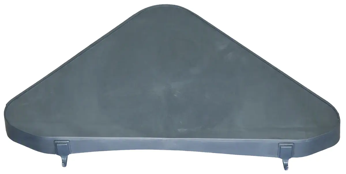 Officemate Verticalmate Corner Shelf Slate Gray 37cm (14.5in) | Mounts to Cubicle, Wall, or Metal Surfaces - main product image