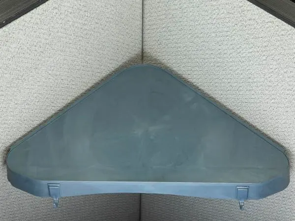 Officemate Verticalmate Corner Shelf Slate Gray 37cm (14.5in) | Mounts to Cubicle, Wall, or Metal Surfaces - view 4
