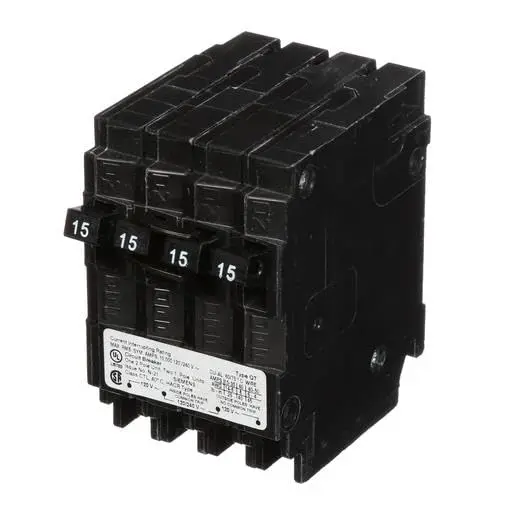 SIEMENS Q21515CT Double Two 15-Amp Single Pole Circuit Breaker | Space Saving 15A Triplex - view 4