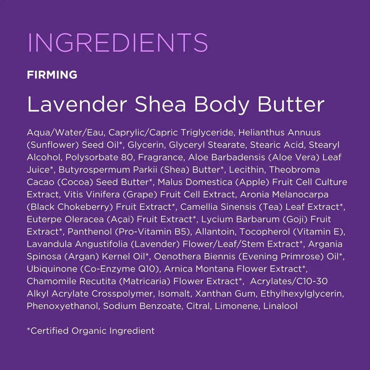 Andalou Naturals Lavender Body Butter 236ml (8 Fl Oz) | Firming Shea Butter Body Cream for Dry Skin - view 7