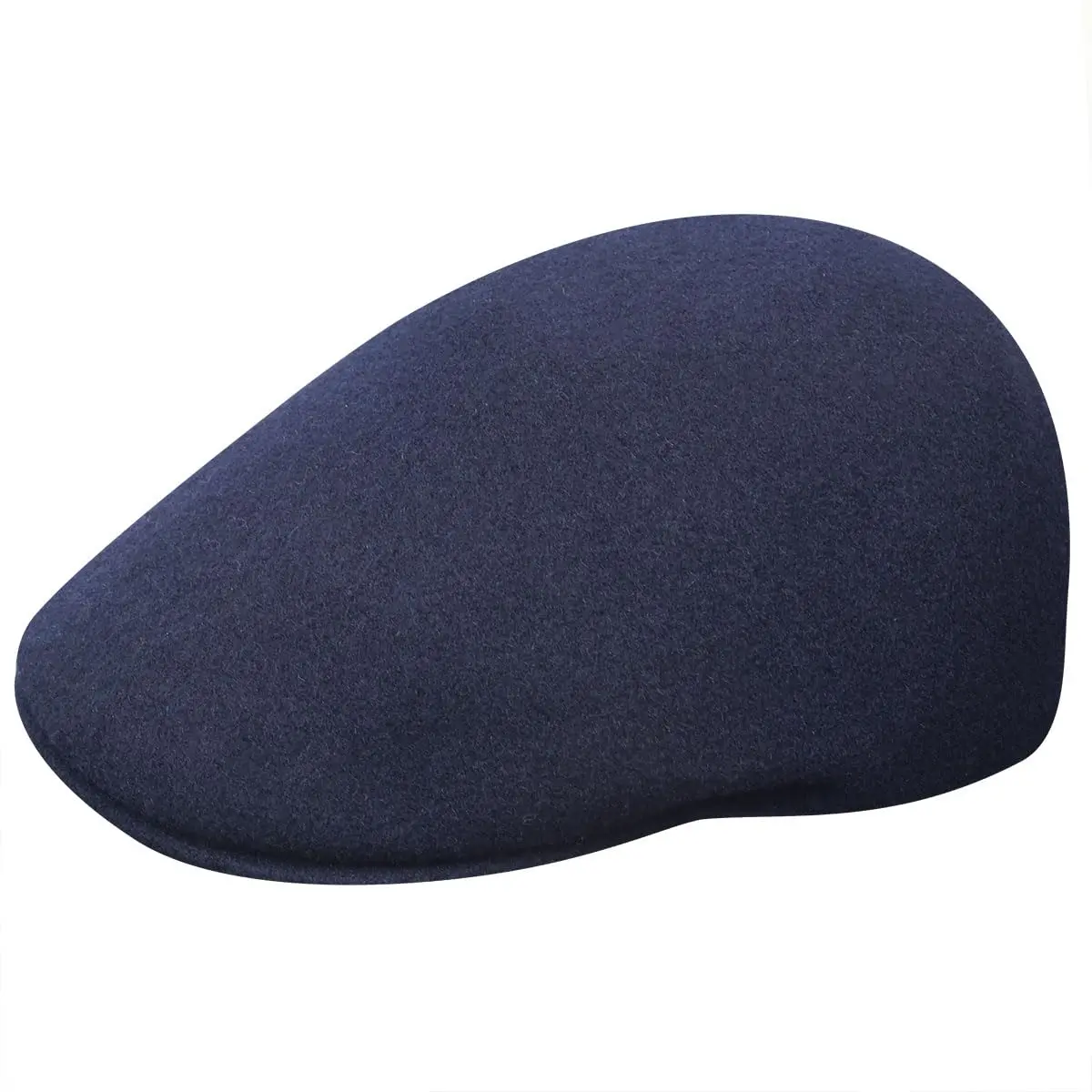 Kangol Seamless Wool 507 Flat Cap Dark Blue | Classic Newsboy Style for Men & Women - view 4