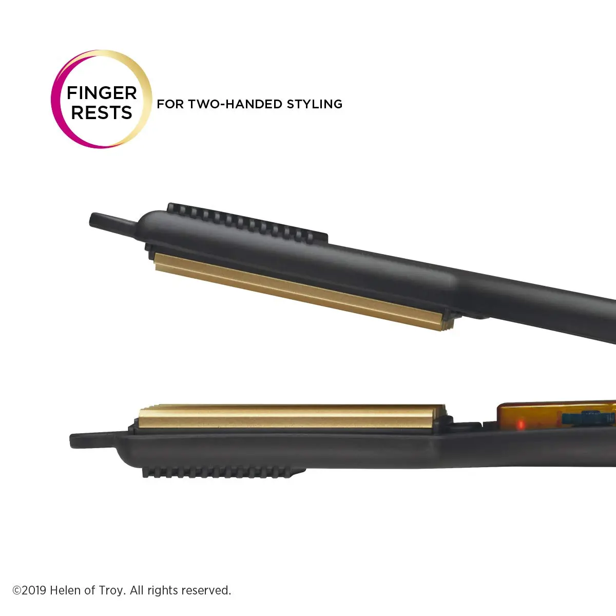 Gold N Hot Professional Ceramic 2” Hair Crimper Iron, 2 Inch | Creates textured styles with even heat distribution - view 3