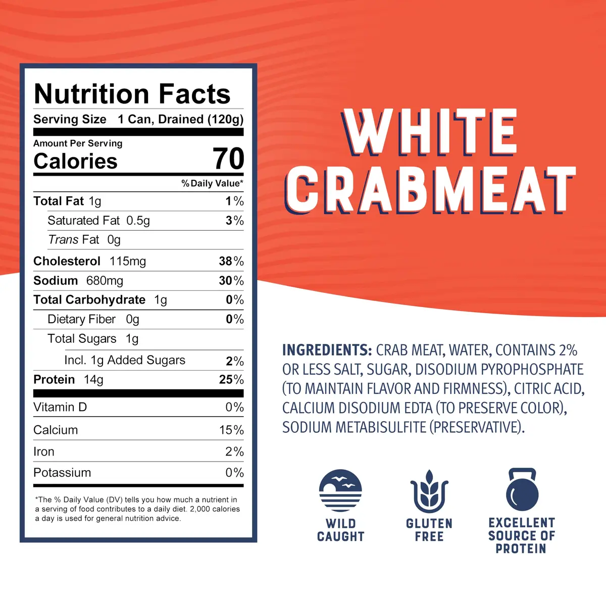 Bumble Bee White Flake Crab Meat in Water, 6 oz (Pack of 12) | 14g Protein Per Serving - view 2