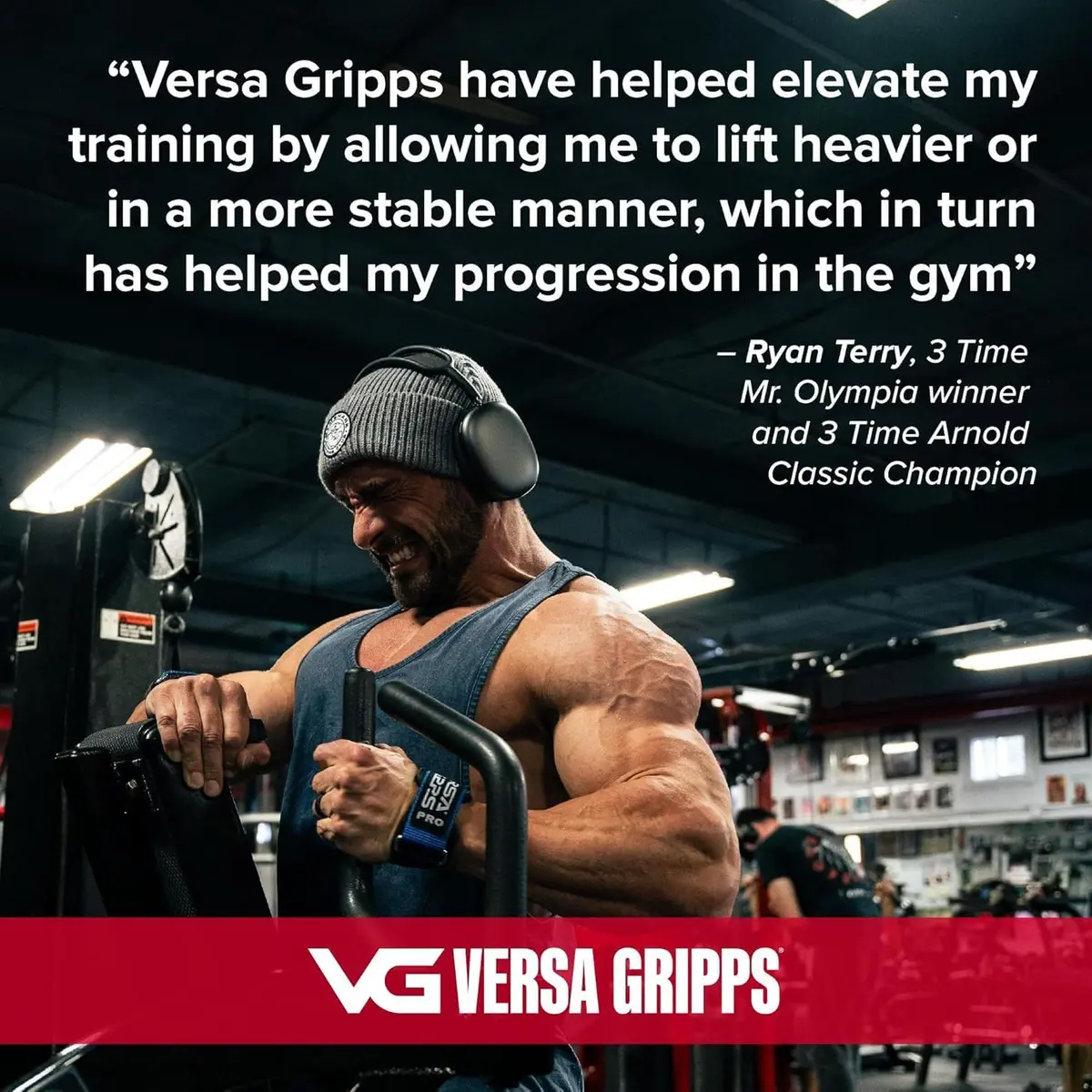 Versa Gripps PRO Wrist Straps for Weightlifting, XS Camo | USA-Made Grip Support for Serious Athletes - view 4