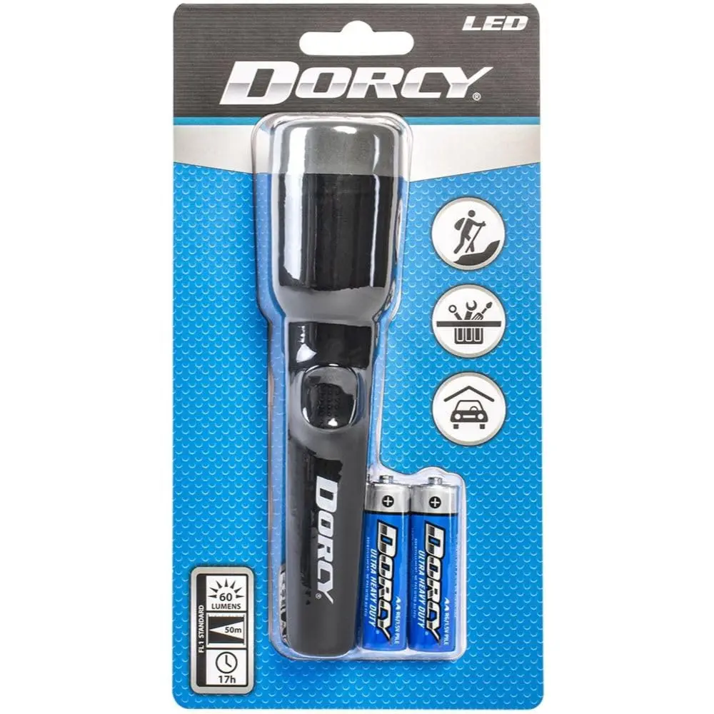 Dorcy 25-Lumen 2AA LED Deluxe Flashlight | Durable, 10-Hour Runtime, 50-Meter Beam - view 4