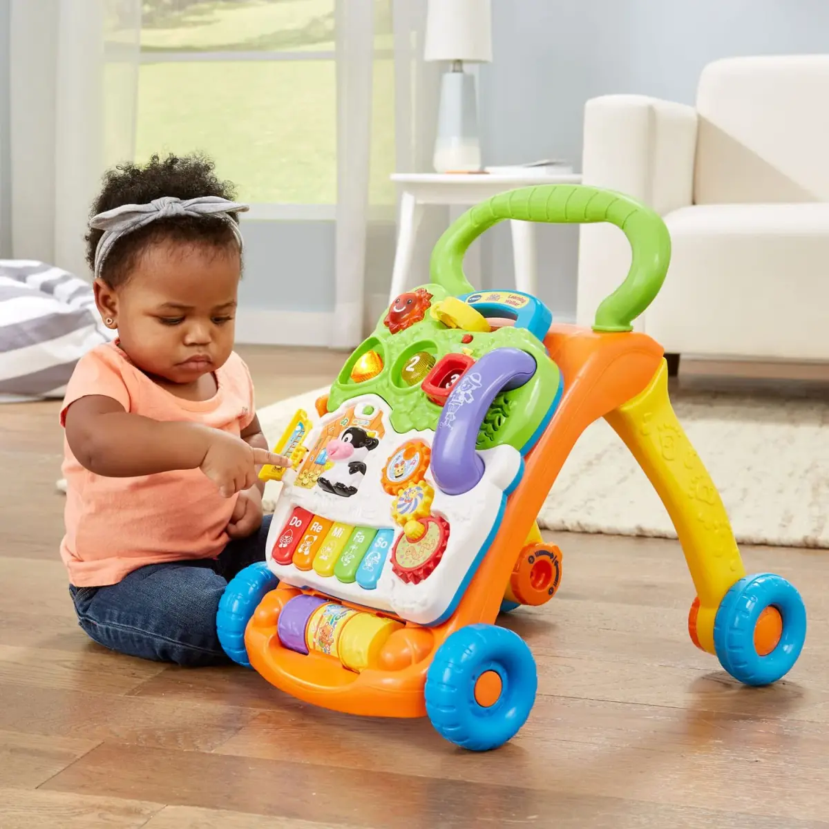 VTech Sit-to-Stand Learning Walker Orange | Activity Walker with Piano, Lights & Sounds - view 8