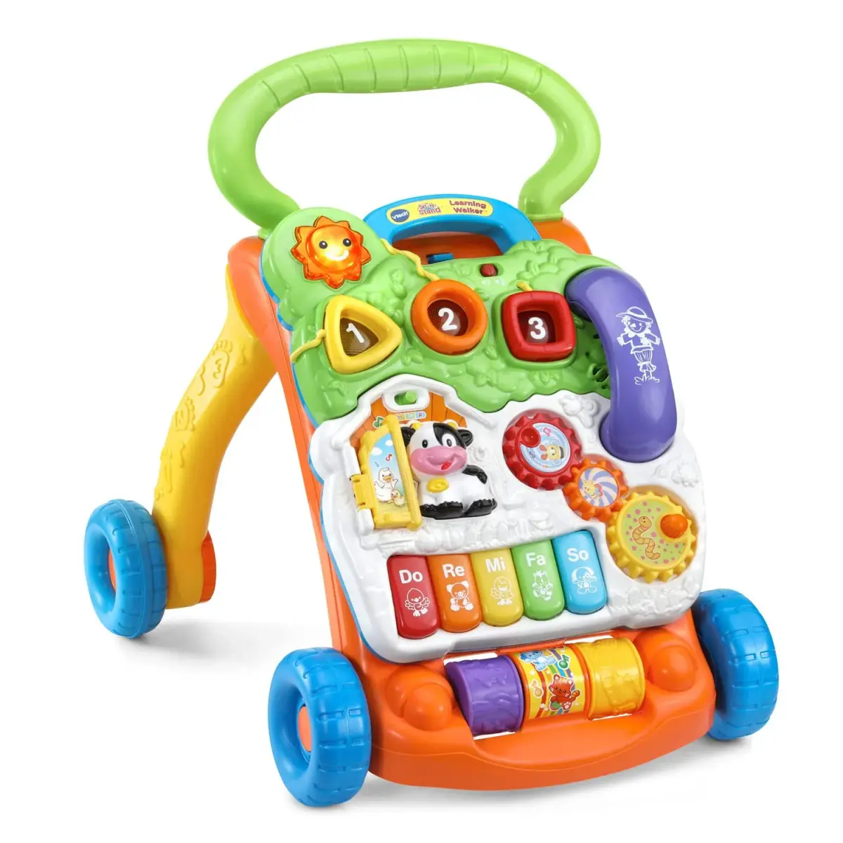 VTech Sit-to-Stand Learning Walker Orange | Activity Walker with Piano, Lights & Sounds - view 3