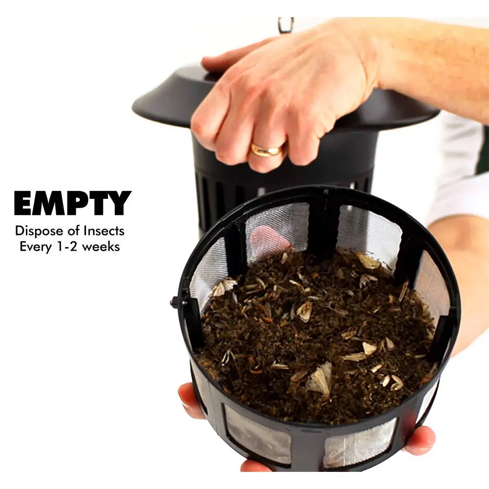 DynaTrap DT1100 Insect Trap 1/2 Acre Coverage | Attracts & Kills Mosquitoes, Flies, Wasps, Moths - view 4