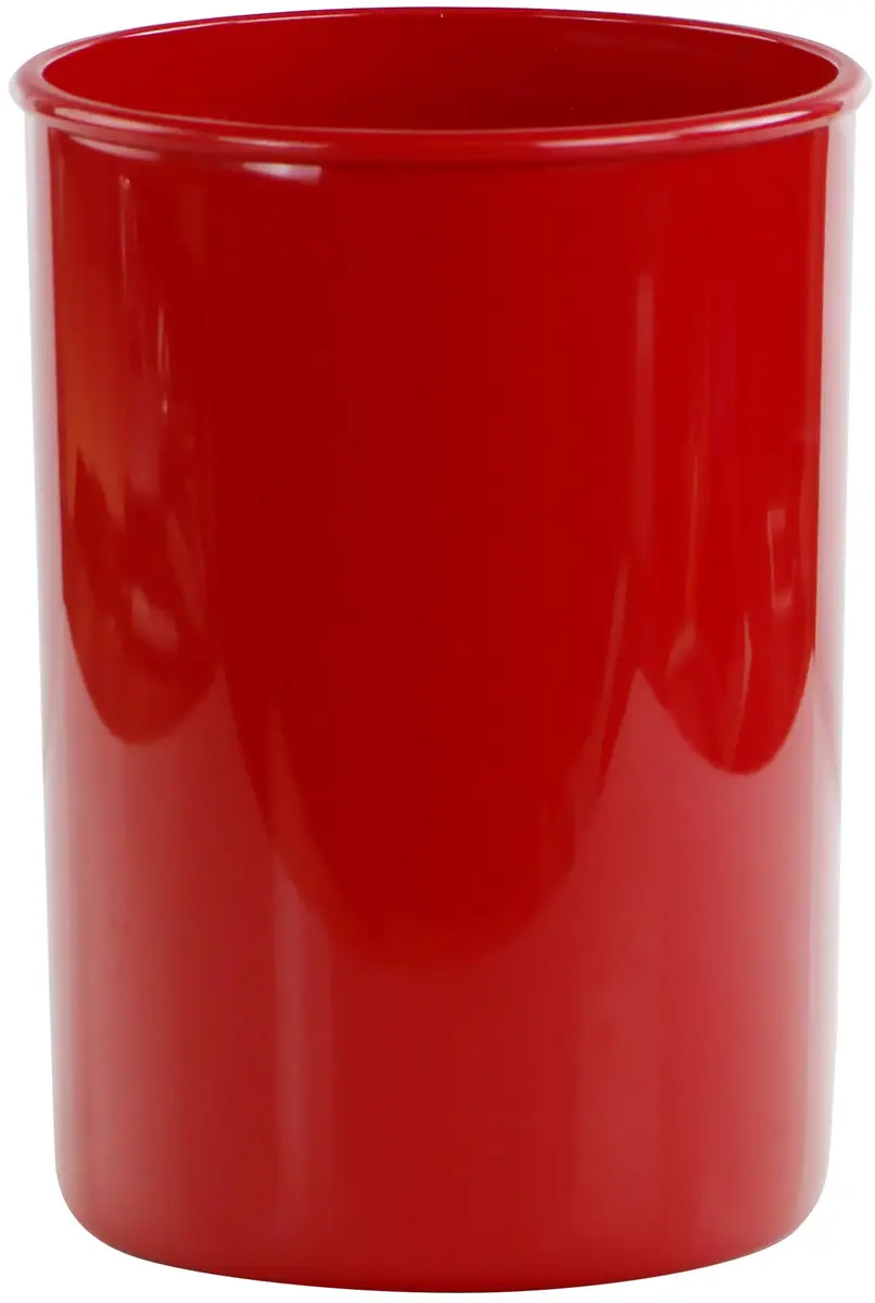 Reston Lloyd Calypso Basics Plastic Utensil Holder, Red | Brighten Kitchen & Organize Utensils - main product image