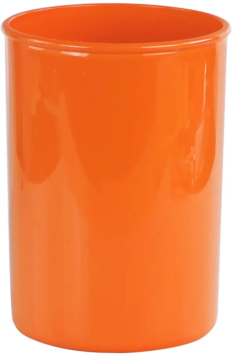 Reston Lloyd Calypso Basics Plastic Utensil Holder, Orange | Brightens Kitchen & Adds Storage - main product image