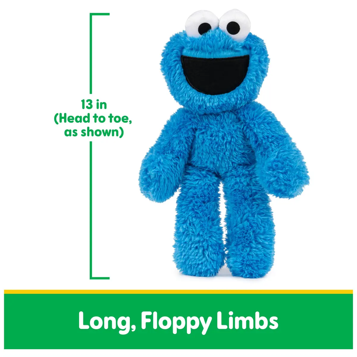GUND Sesame Street Cookie Monster Take Along Buddy 13-Inch Plush | Soft, Huggable & Portable for Ages 1+ - view 3