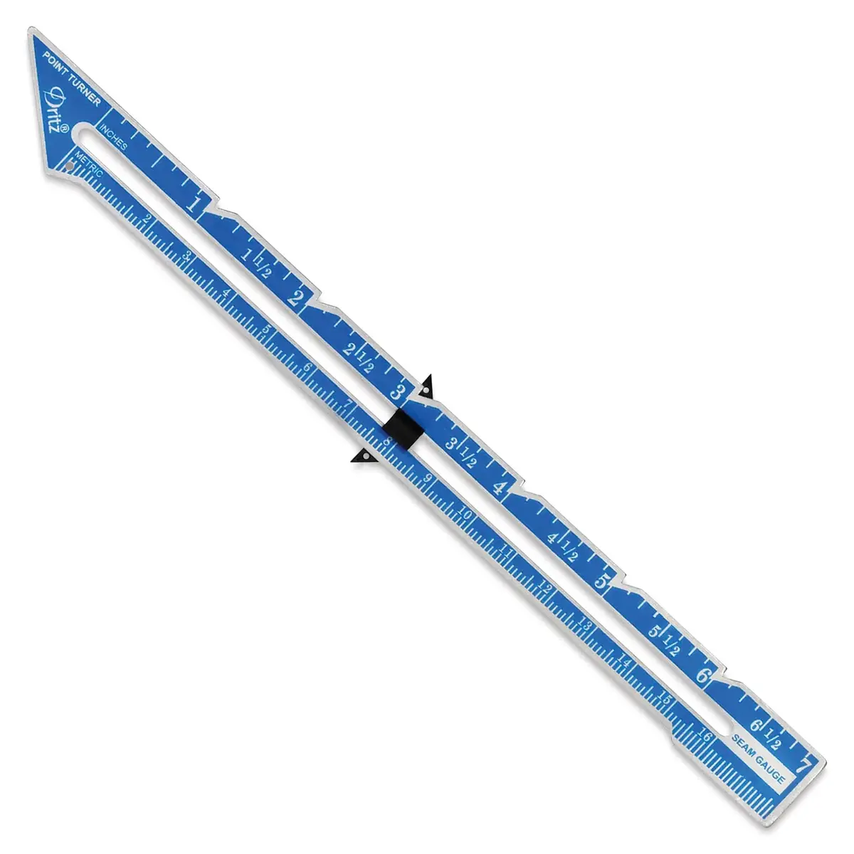Dritz Seam Gauge with Point Turner 7-Inch | Multi-Purpose Sewing Ruler for Tailoring & Crafting - main product image