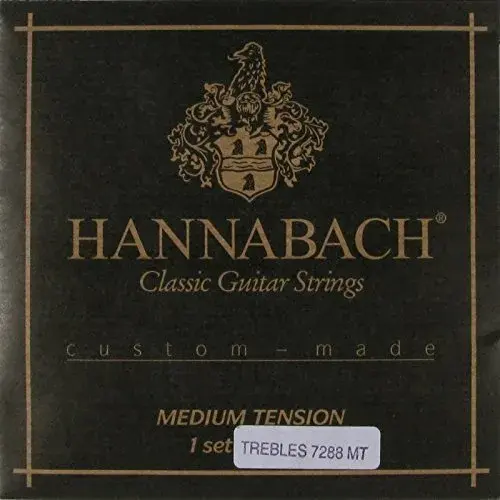Hannabach Classical Guitar Medium Tension Nylon Treble Set 3-String Set | Traditional Guitar Strings - main product image