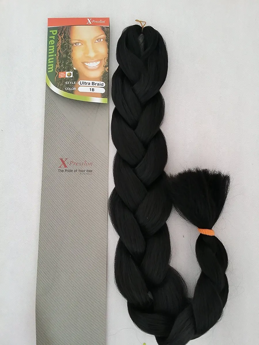 x-pression Premium Ultra Braid 82in | Soft Tangle-Free Synthetic Hair for Braids - main product image