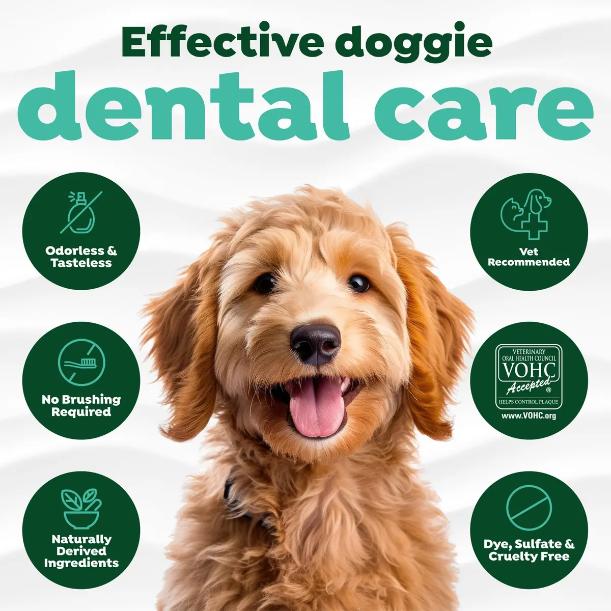 TropiClean Fresh Breath Dental Water Additive, Dog Breath Freshener, 33.8oz - view 4