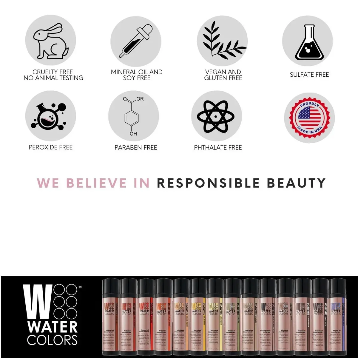 Watercolors Color Depositing Hair Dye Shampoo, Mocha Drench, 8 Fl Oz | Vibrant Color & Responsible Beauty - view 6