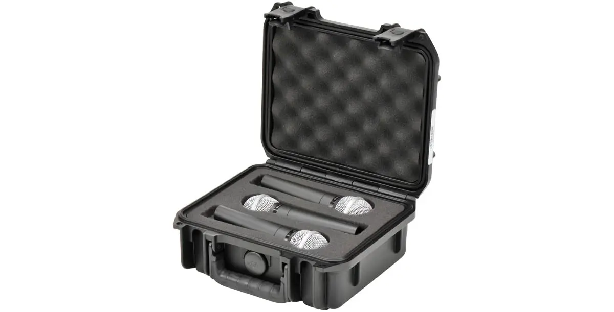 SKB iSeries Waterproof Microphone Hard Case with 3-Slot Foam Interior | Protects Mics Up to 8.5-inch Long - view 4