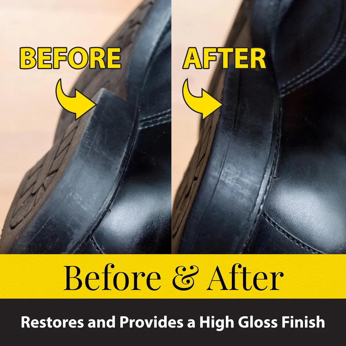 Fiebing's Leather Sole & Heel Black Edge Dressing (4 oz) | High Gloss Shoe Care for Leather Soles & Heels - view 5