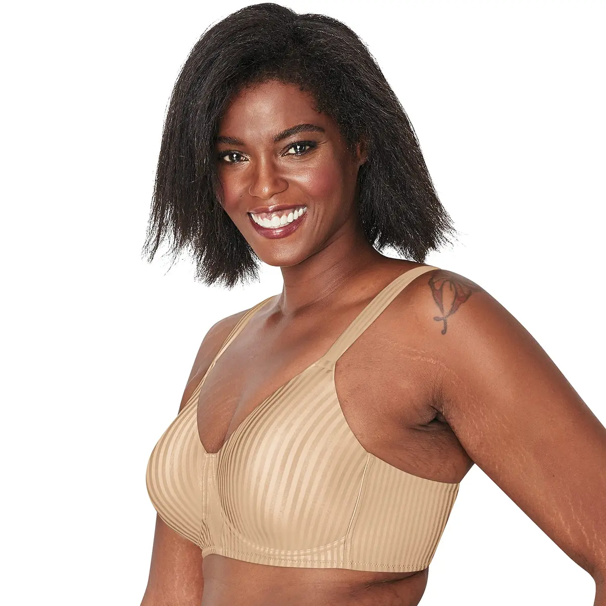 Playtex Secrets All over Smoothing Wireless Bra 36DDD | Full Coverage, Seamless Fit for Full Figures - view 2