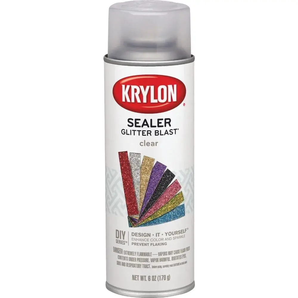 Krylon Glitter Blast Clear Sealer Spray 6 oz (177 ml) | Protects Glitter & Maintains Sparkle - view 7