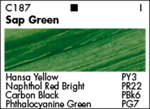 Grumbacher Academy Acrylic Paint, Sap Green 90ml (3.04 Fl Oz) | ASTM Lightfastness 1 - view 2