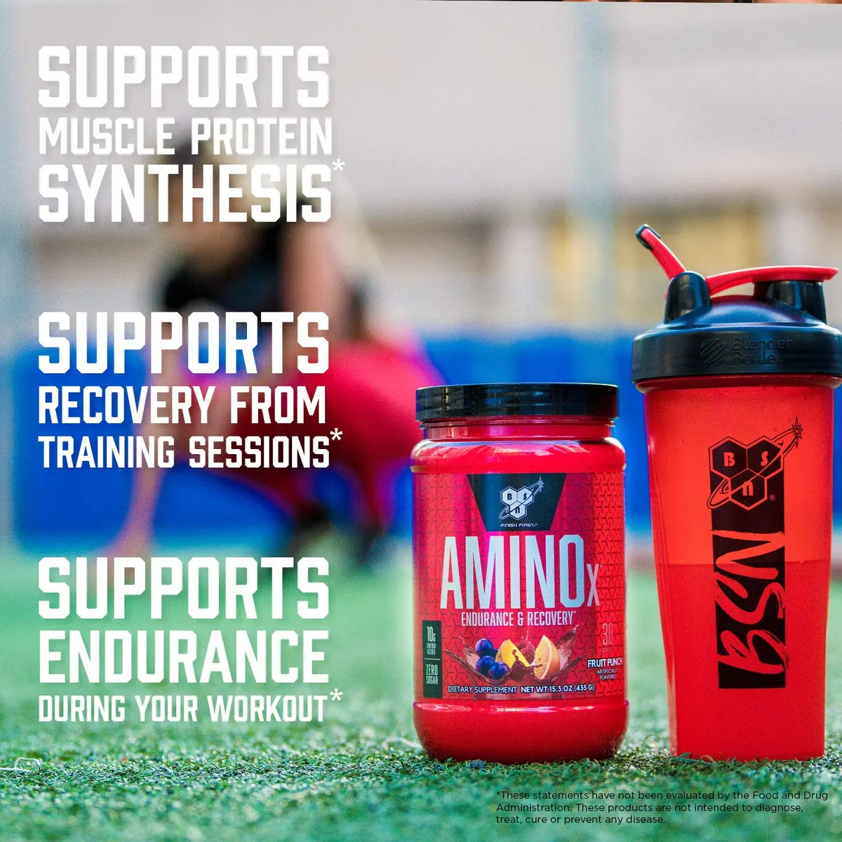 BSN Amino X Recovery Powder with BCAAs, Zero Sugar, Blue Raz, 30 Servings | Supports Muscle Recovery & Endurance - view 3