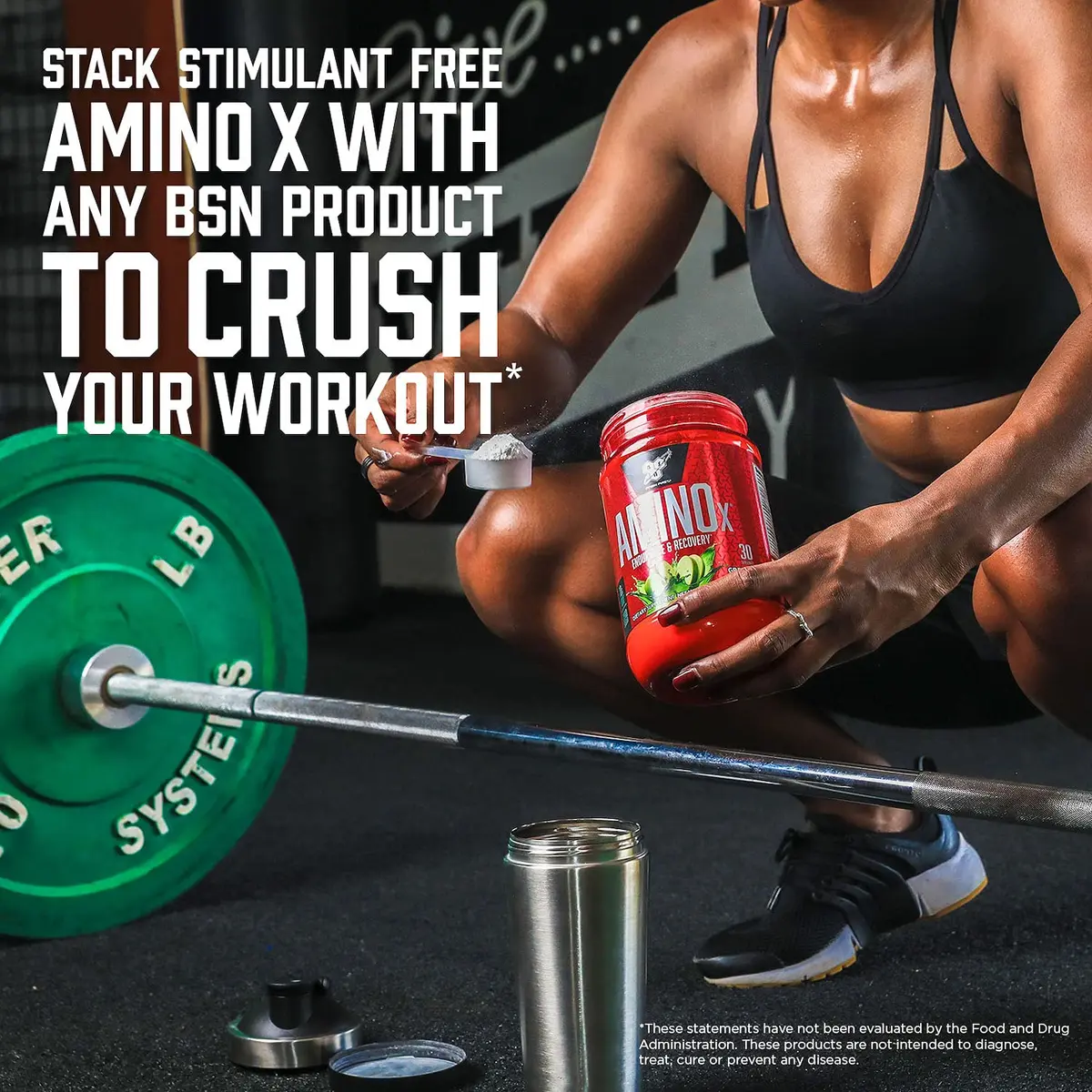 BSN Amino X BCAAs Recovery Powder Fruit Punch 435 g (15.3 oz) | Supports Muscle Recovery & Endurance - view 6