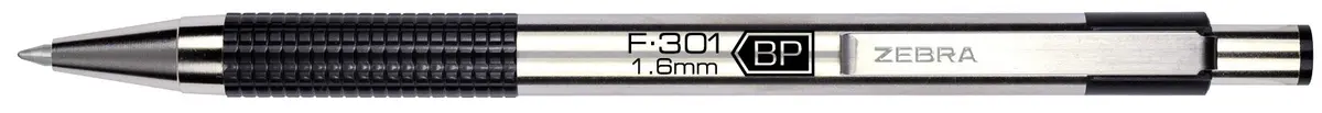 Zebra Pen F-301 Retractable Ballpoint Pen 1.6mm (12-Pack) | Smooth Ink Flow for Daily Writing - view 2