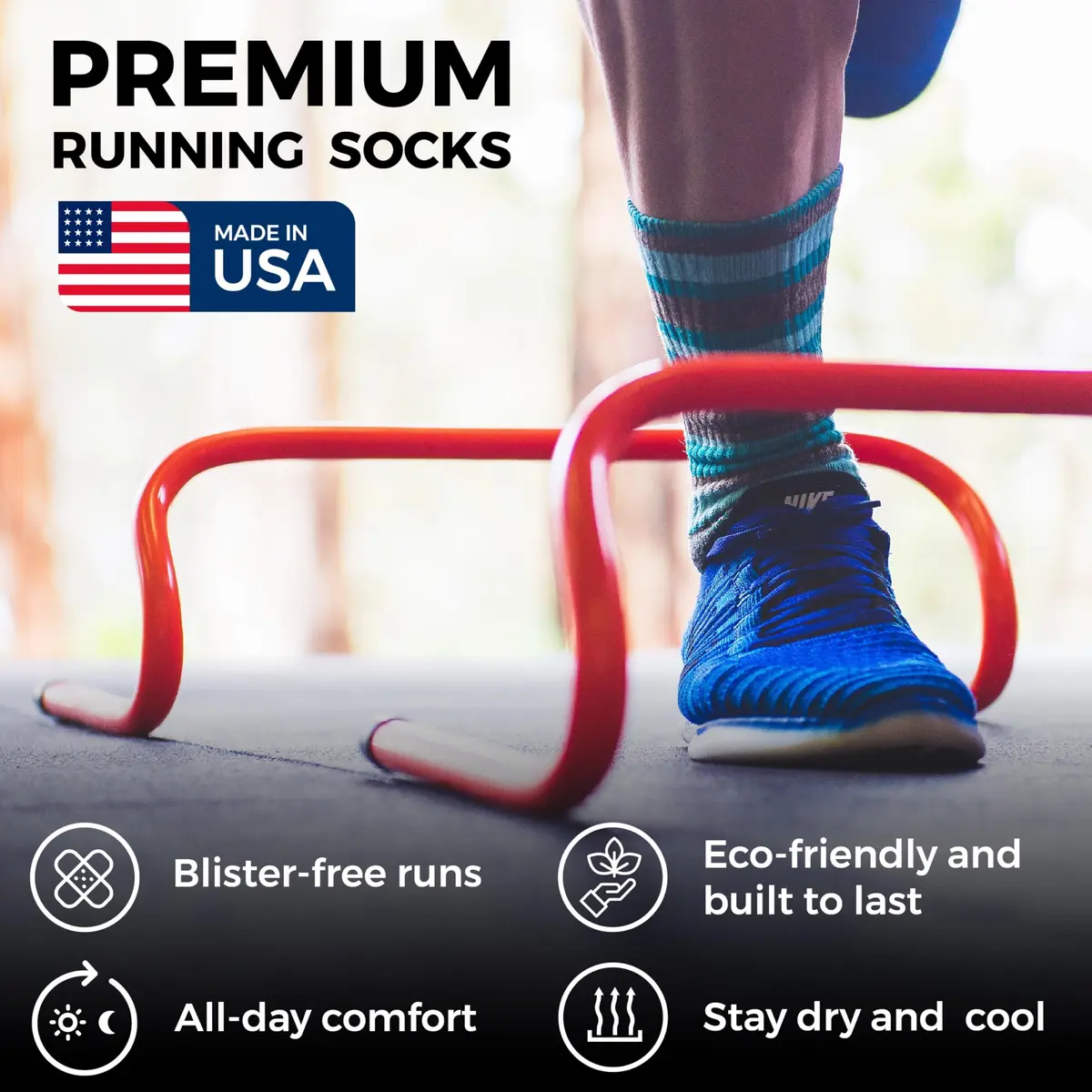 Wrightsock CoolMesh II Tab Running Socks for Men and Women | Blister-Free, Breathable, Eco-Friendly Ankle-High Socks - view 4