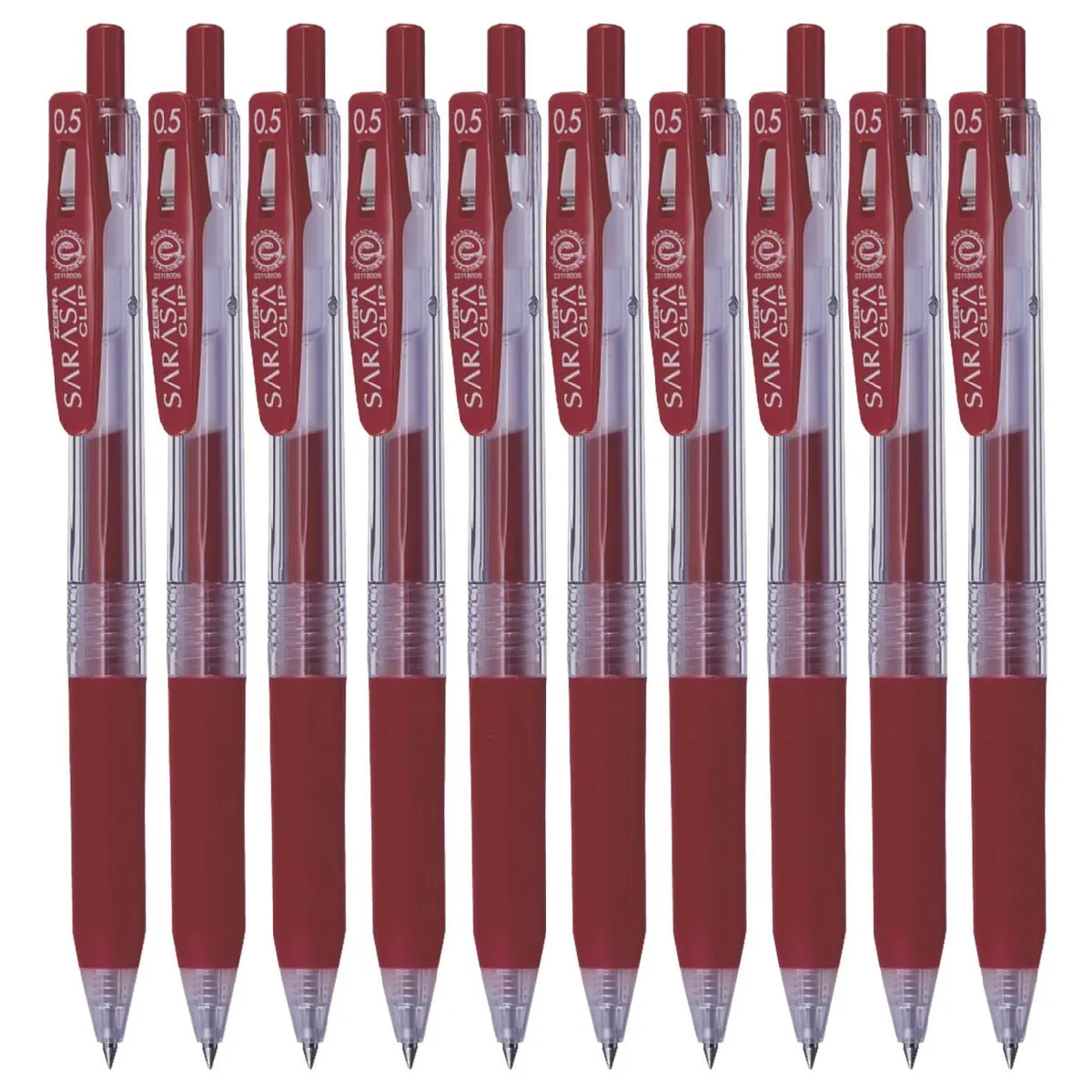 ゼブラ(ZEBRA) Gel Ballpoint Pen Sarasa Clip 0.5mm | Red Ink, 10pcs, Water-Resistant, Office & School Use - view 2
