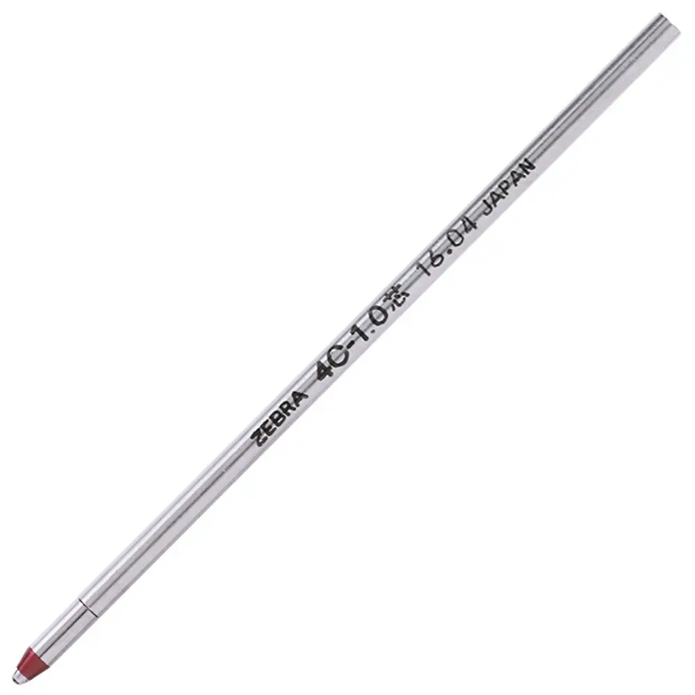 ゼブラ(ZEBRA) Sharbo Oil-Based Ballpoint Pen Refill 4C-1.0 Core, Red | Compatible with multiple pens, smooth ink flow, 10 pcs - view 2
