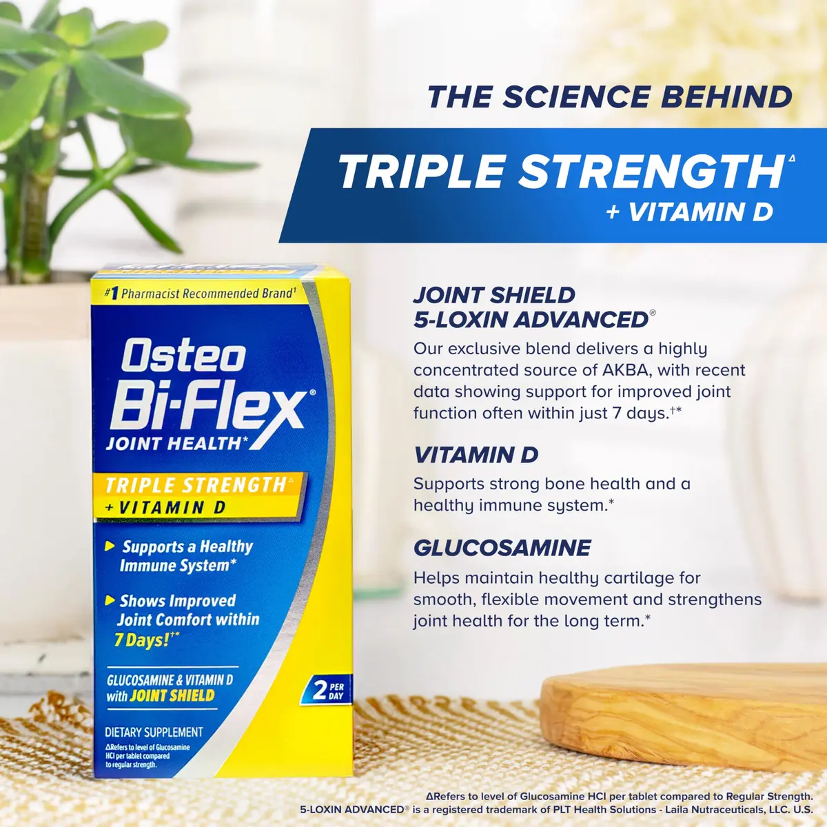 Osteo Bi-Flex Triple Strength Glucosamine Chondroitin Supplement, 120 Ct | Supports Joint Comfort & Mobility - view 6
