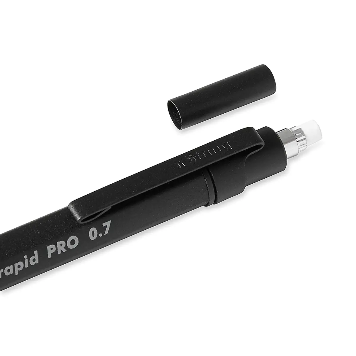 rOtring Rapid Pro Mechanical Pencil 2.0 mm Matte Black | Full Metal Body, Non-Slip Grip, Built-in Sharpener - view 2