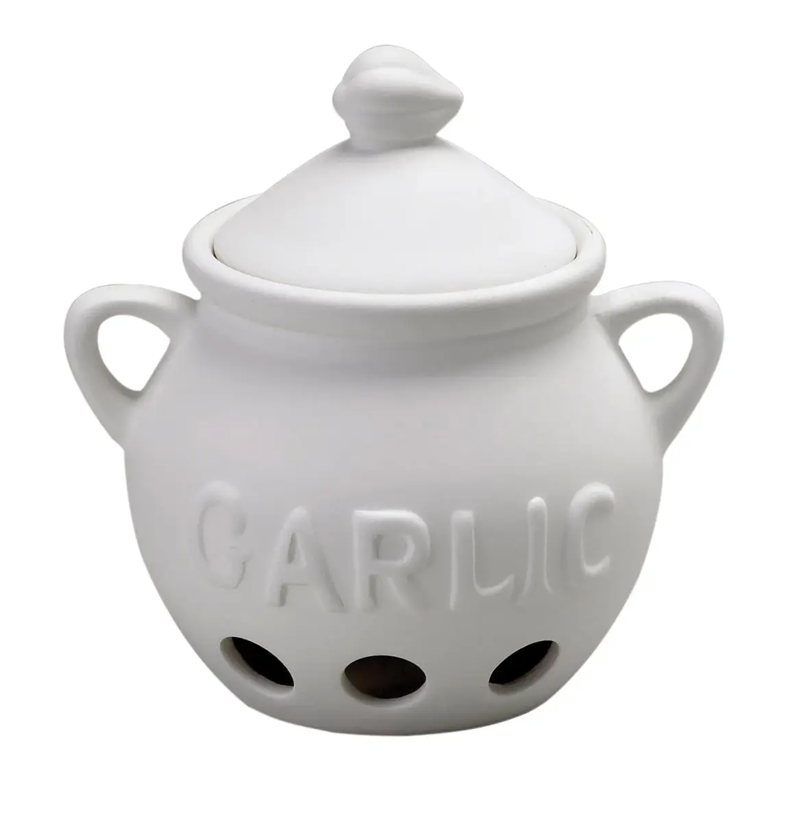 Fantes Garlic Keeper, Unglazed Earthenware Ceramic, The Italian Market Original since 1906 - main product image