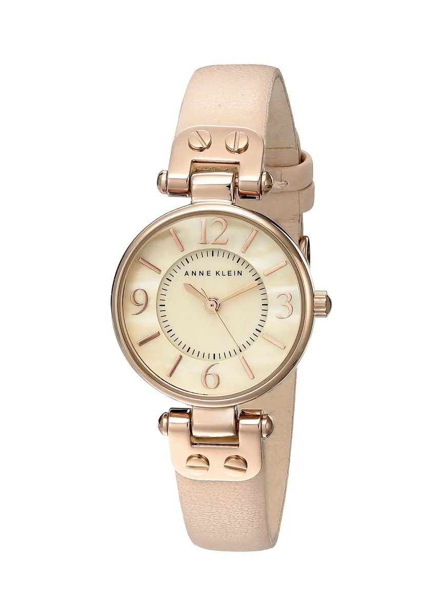 Anne Klein Women's 10/9442RGLP Rose Gold-Tone Watch with Leather Band | Elegant Dress Style, 26mm Case, Leather Strap - main product image