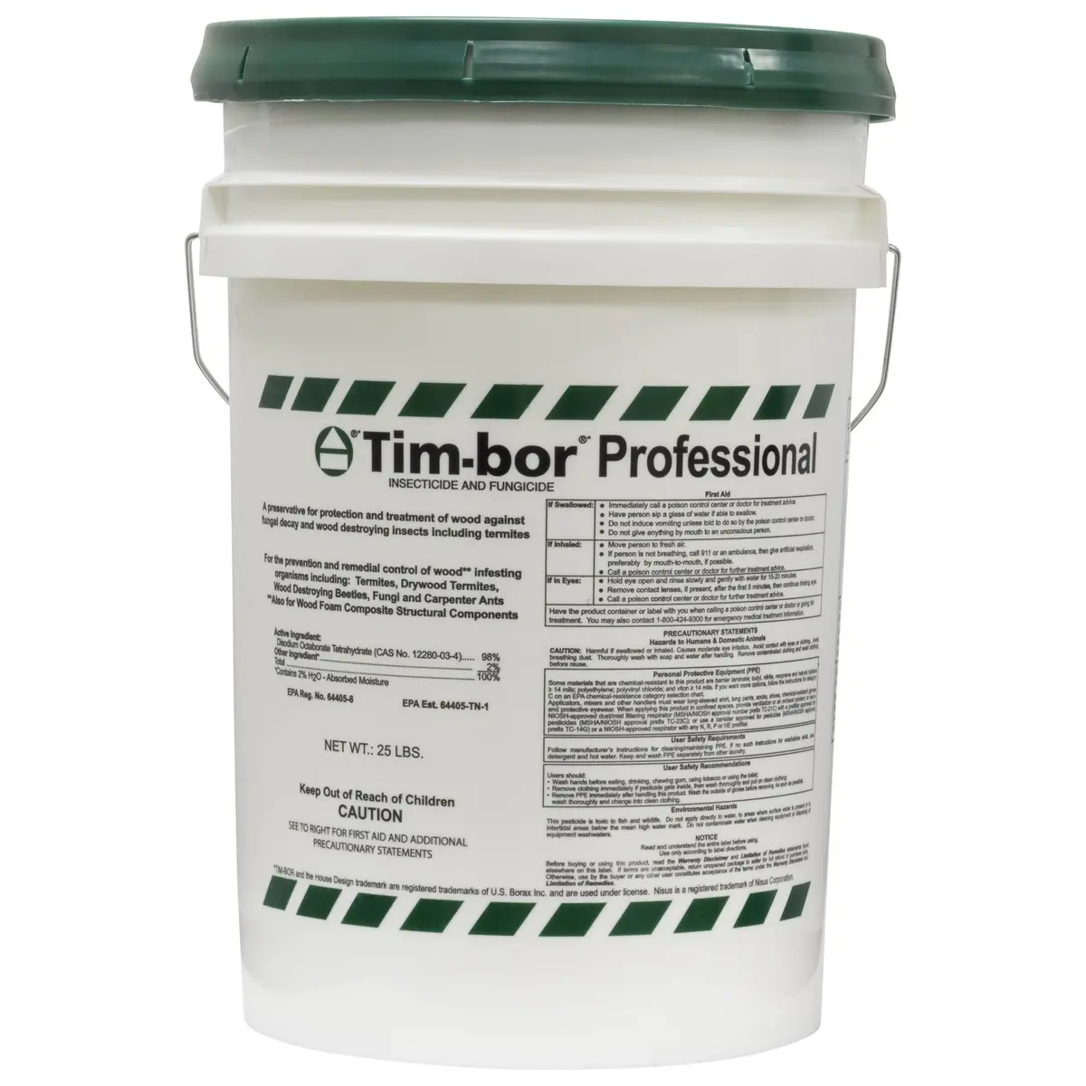 Nisus Timbor Insecticide Termiticide Fungicide 25 Lbs | Wood Preservative & Pest Control - main product image