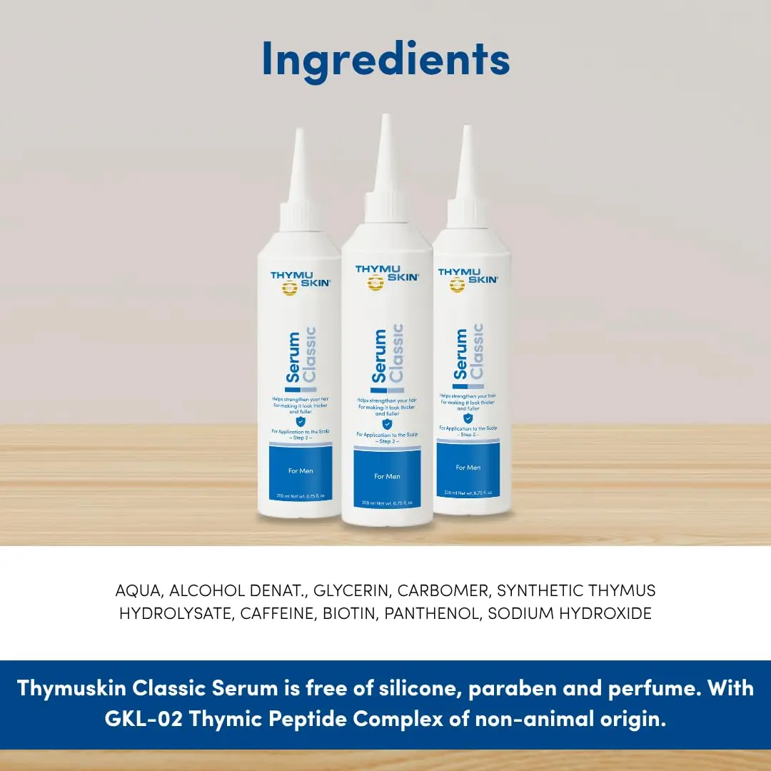 THYMU SKIN GKL Thymuskin Classic Serum 200ml | Hair Revitalizing Scalp Treatment for Men & Women - view 3
