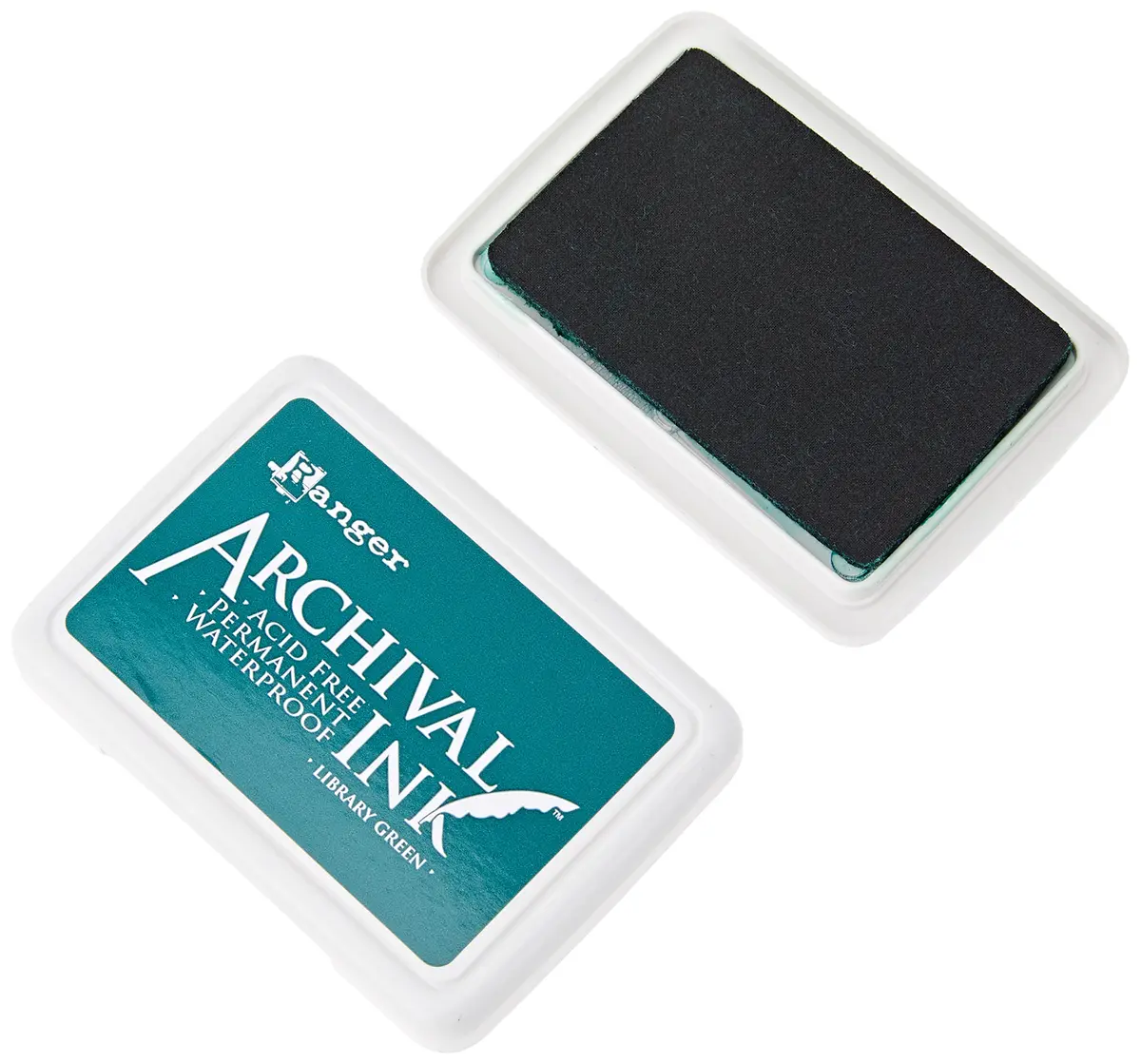Ranger Archival Inkpad Library Green | Fade & Water Resistant, Acid-Free (70-120 chars) - view 2