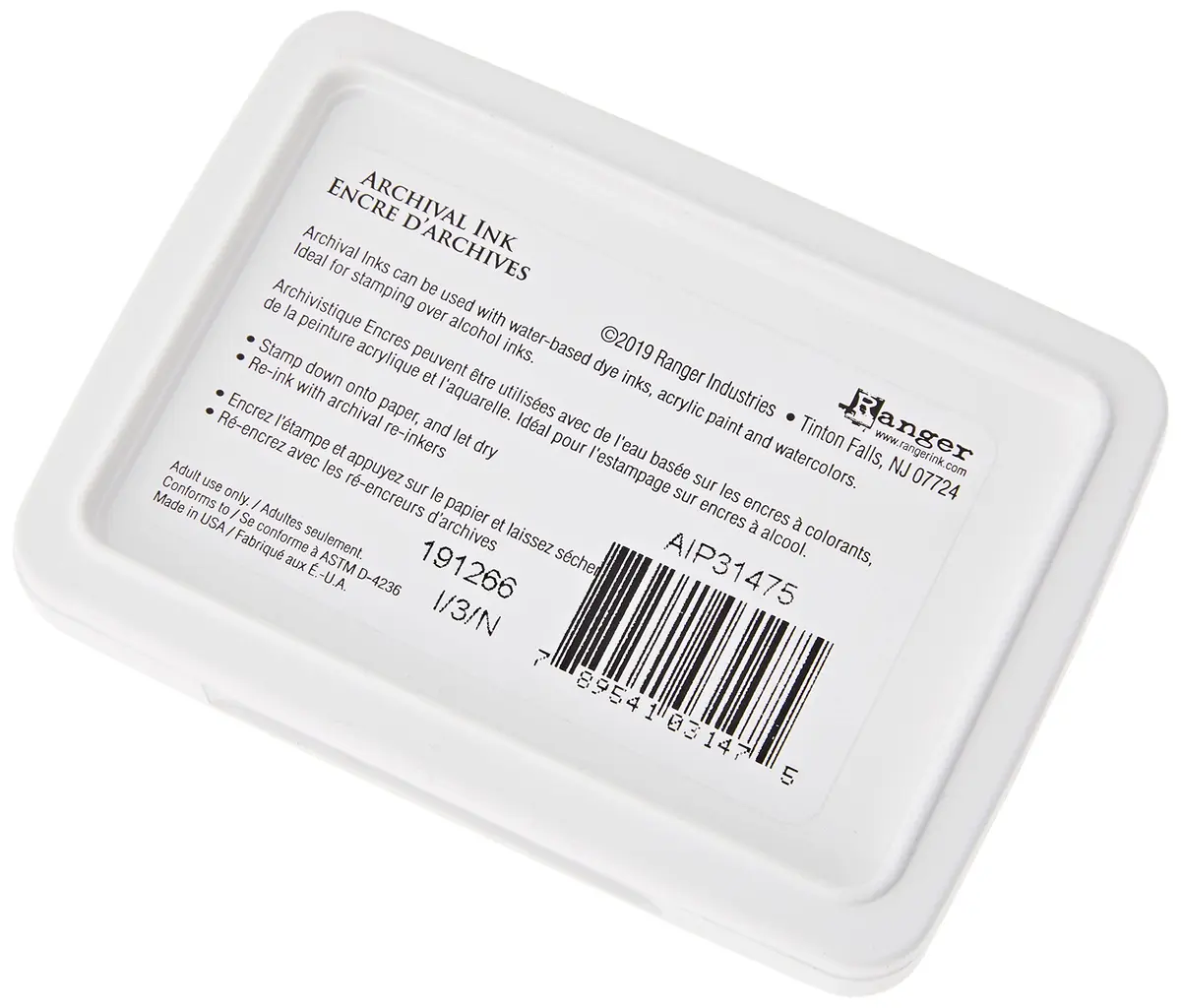 Ranger Archival Inkpad Library Green | Fade & Water Resistant, Acid-Free (70-120 chars) - view 4