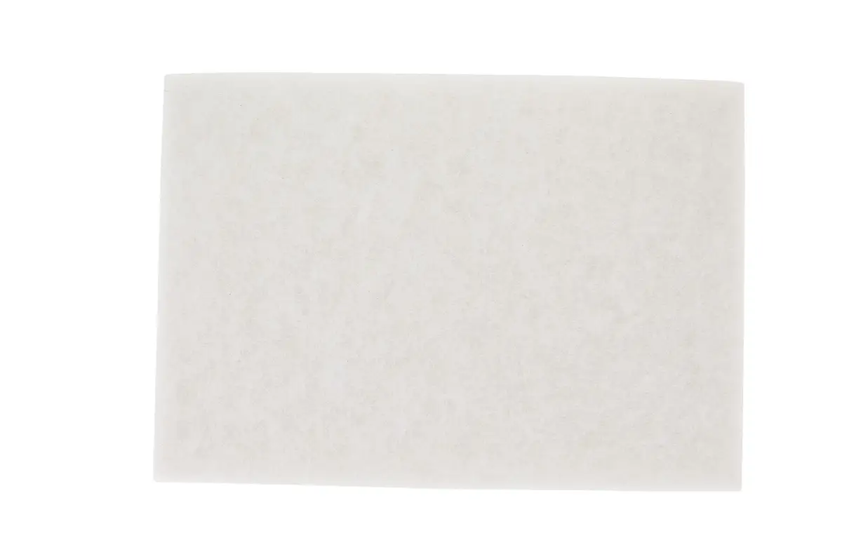 3M White Super Polish Pad 4100 | Fine Non-Woven Polyester Floor Buffing Pad (20 in x 14 in) - main product image