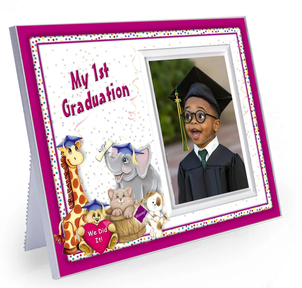 Expressly Yours! Photo Expressions Kindergarten Graduation Picture Frame | Colorful & Fun | Holds 3.5 x 5 Photo | First Keepsake Gift - main product image