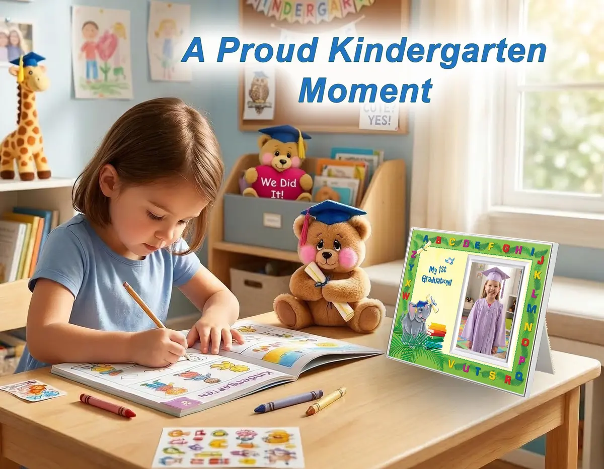 Expressly Yours! Photo Expressions Kindergarten Graduation Picture Frame | Colorful & Fun | Holds 3.5 x 5 Photo | First Keepsake Gift - view 7