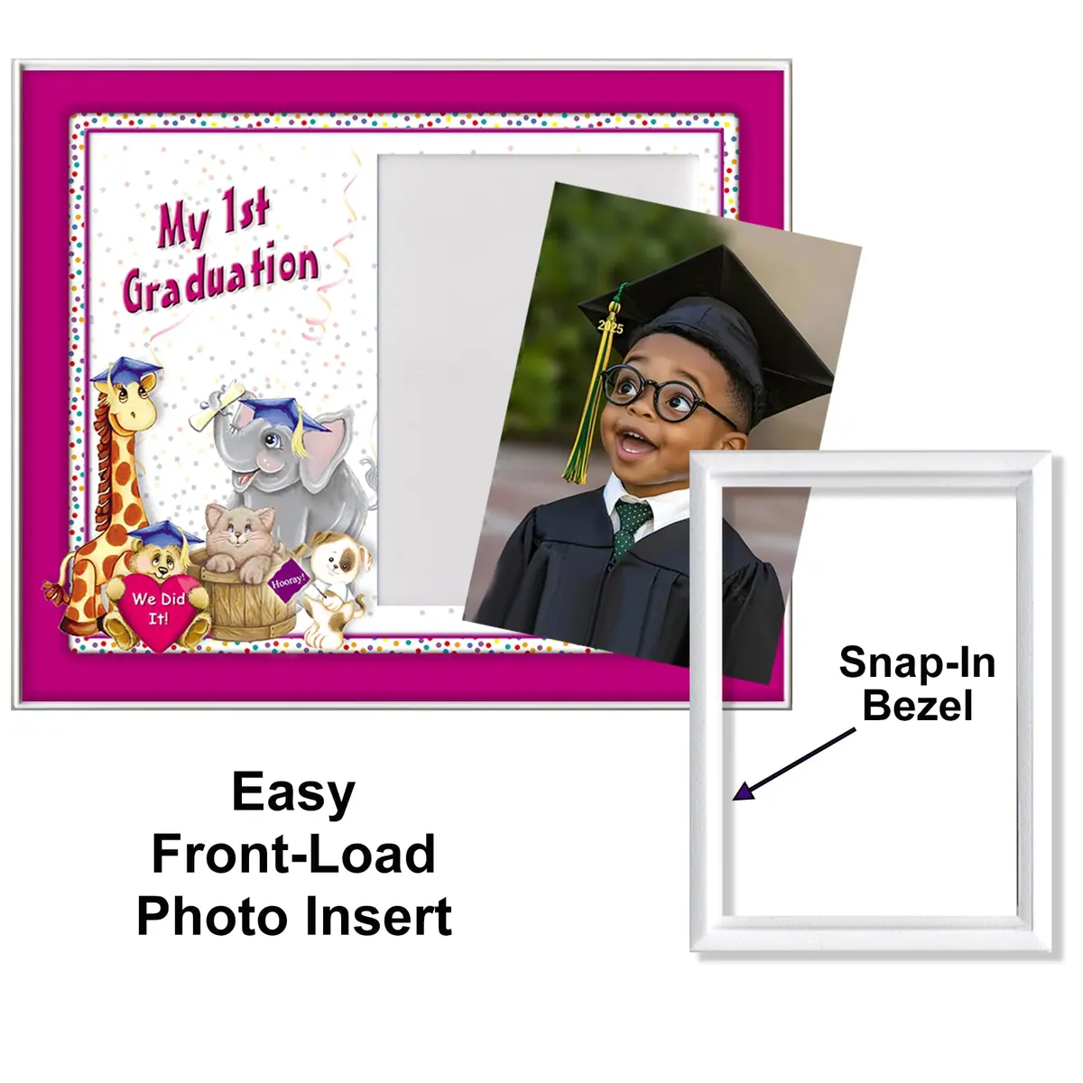 Expressly Yours! Photo Expressions Kindergarten Graduation Picture Frame | Colorful & Fun | Holds 3.5 x 5 Photo | First Keepsake Gift - view 4