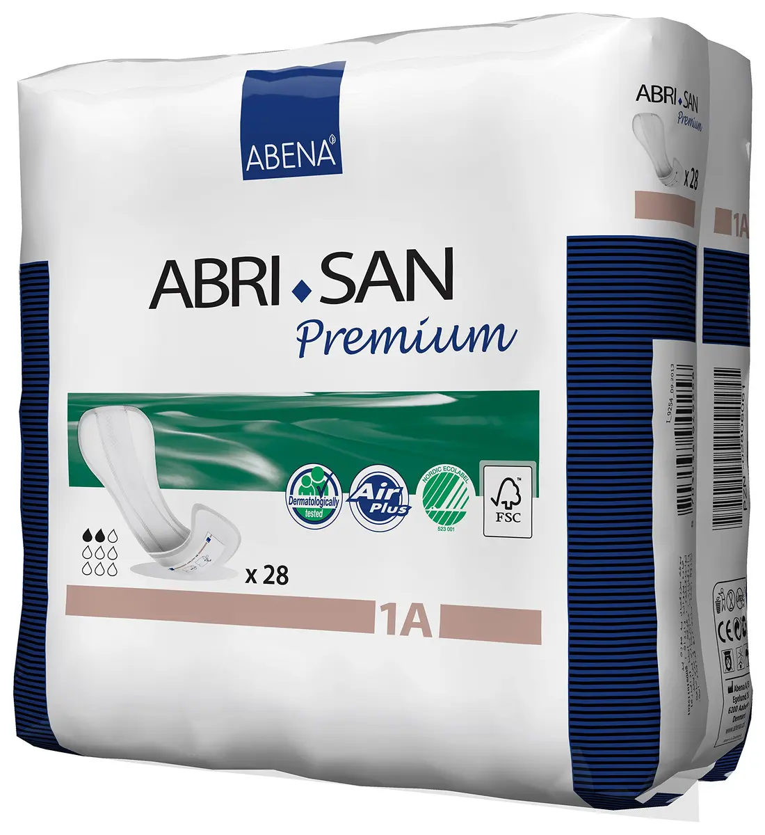 Abena Abri-San Premium Incontinence Pads Size 1A | Light Absorbency, Unisex, 28 Count - view 3