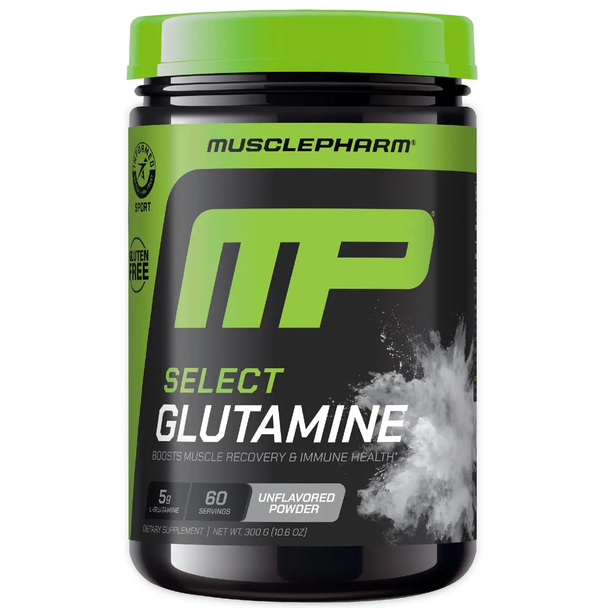 Muscle Pharm Select Glutamine | 60 Servings Unflavored Powder for Muscle Recovery & Gut Health - main product image