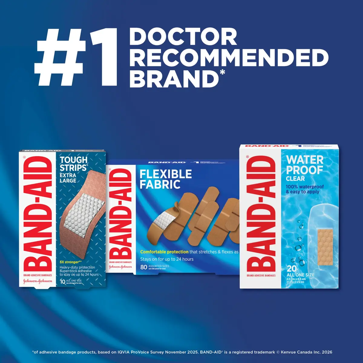 Band-Aid Flexible Fabric Adhesive Bandages Extra Large 10 Pack | Comfort & Flexibility for Minor Wounds - view 6