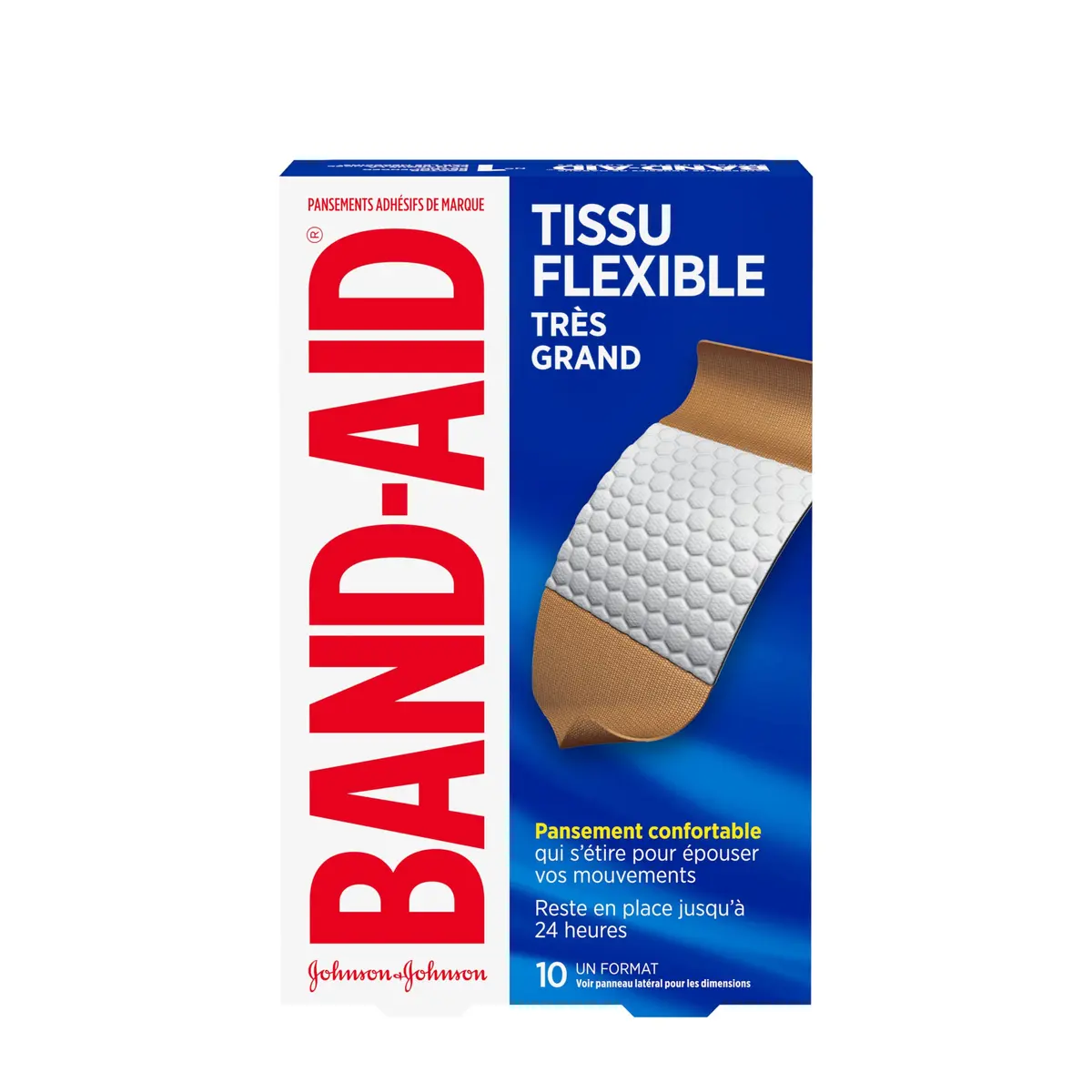 Band-Aid Flexible Fabric Adhesive Bandages Extra Large 10 Pack | Comfort & Flexibility for Minor Wounds - view 9