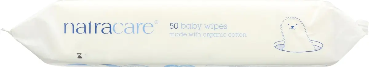 Natracare Organic Cotton Baby Wipes, 50 Count | Gentle & Biodegradable for Sensitive Skin - view 7