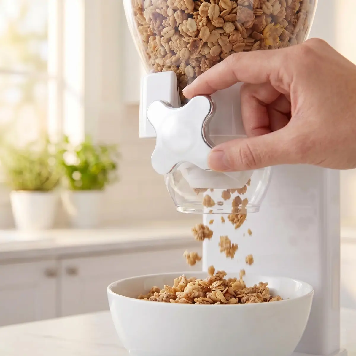 ZevrO Indispensable Single Dry Food Dispenser 500ml (17.5 oz) | Portion Control Airtight BPA-Free Food Storage - view 5