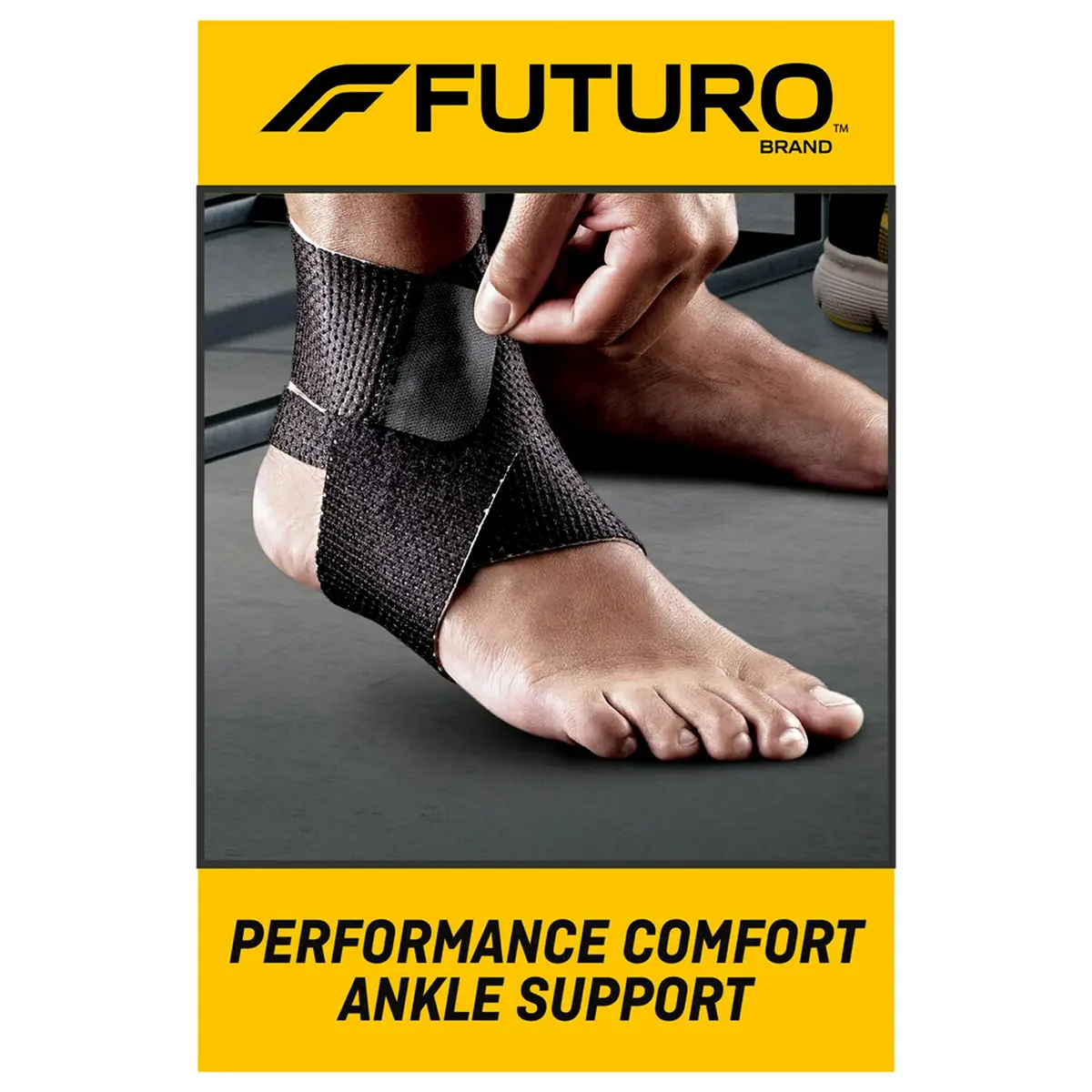 Futuro Performance Comfort Ankle Support, Adjustable Black | Moderate Support & Breathable Materials - view 2